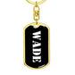 Wade v2 - Luxury Dog Tag Keychain