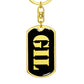 Gil v2 - Luxury Dog Tag Keychain