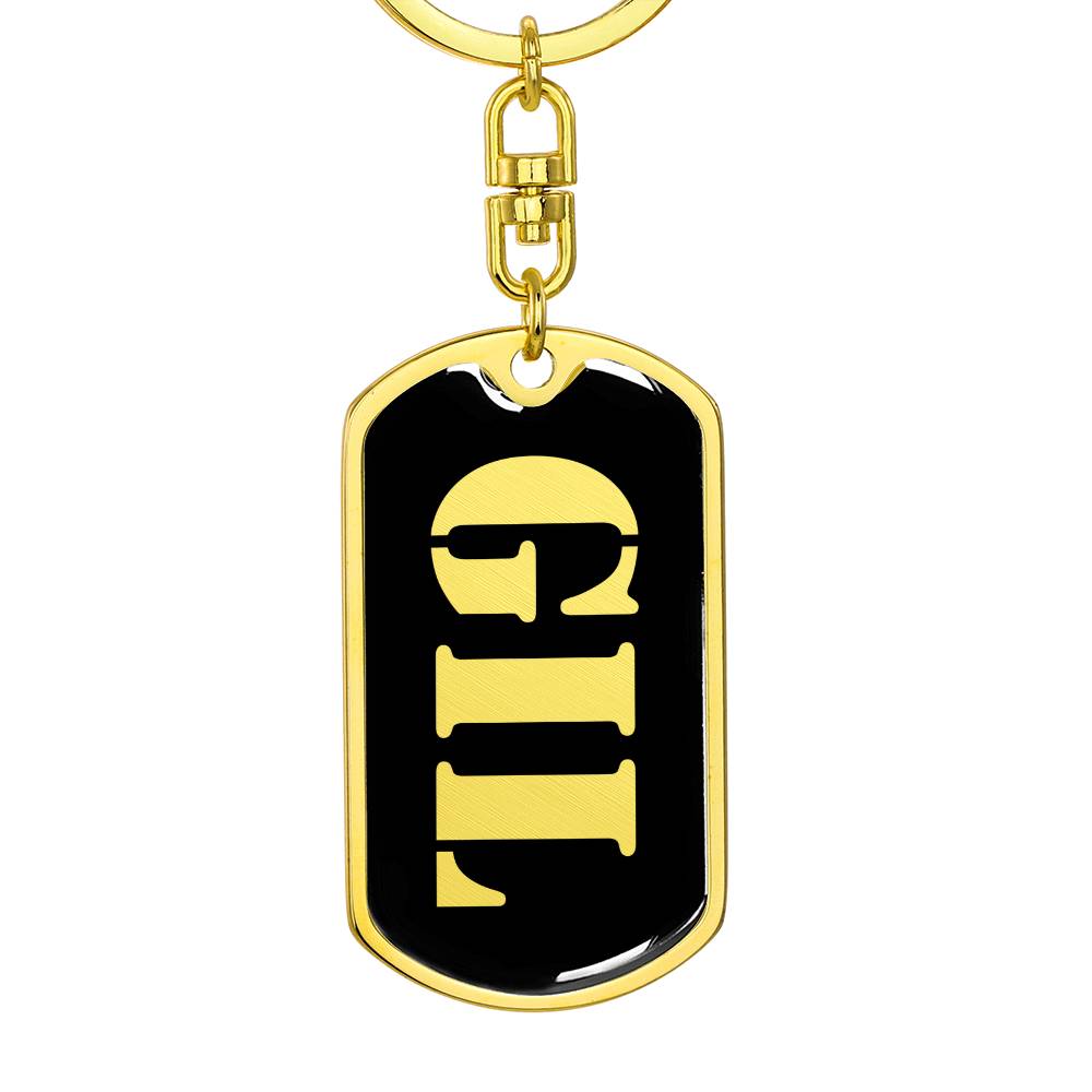 Gil v2 - Luxury Dog Tag Keychain