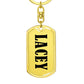 Lacey v01 - Luxury Dog Tag Keychain