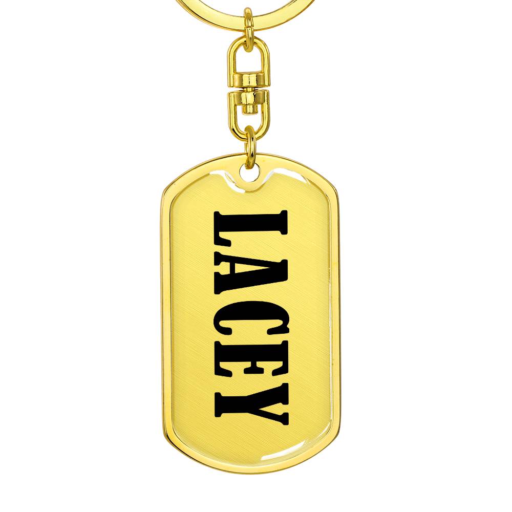 Lacey v01 - Luxury Dog Tag Keychain