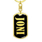 Joni v02 - Luxury Dog Tag Keychain