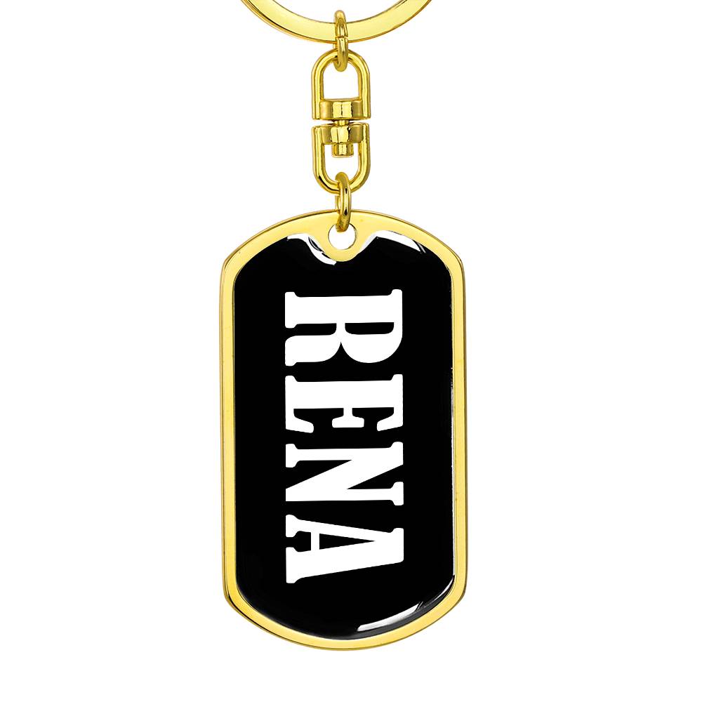 Rena v03 - Luxury Dog Tag Keychain