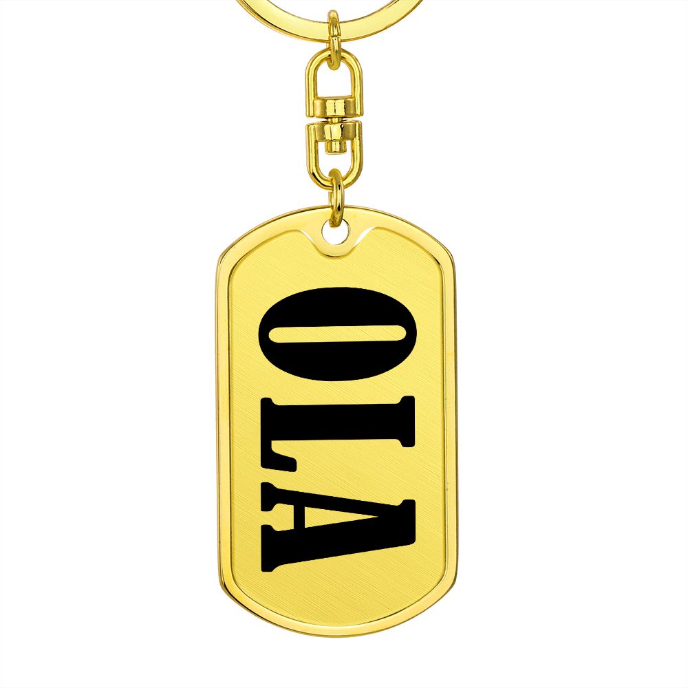 Ola v01 - Luxury Dog Tag Keychain