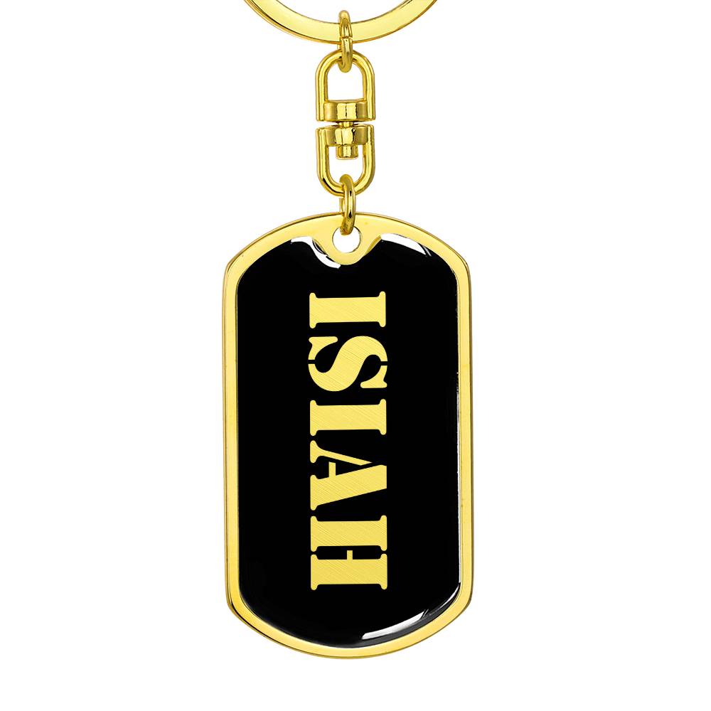 Isiah v2 - Luxury Dog Tag Keychain