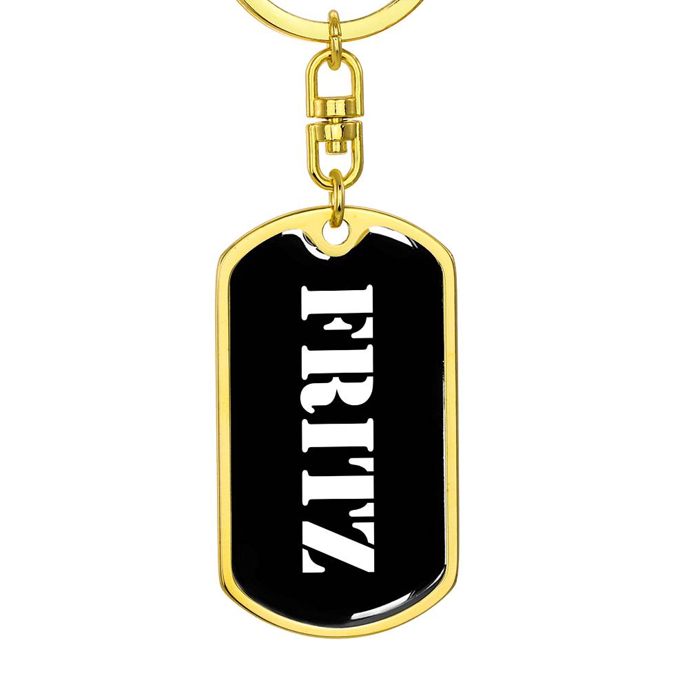 Fritz v3 - Luxury Dog Tag Keychain
