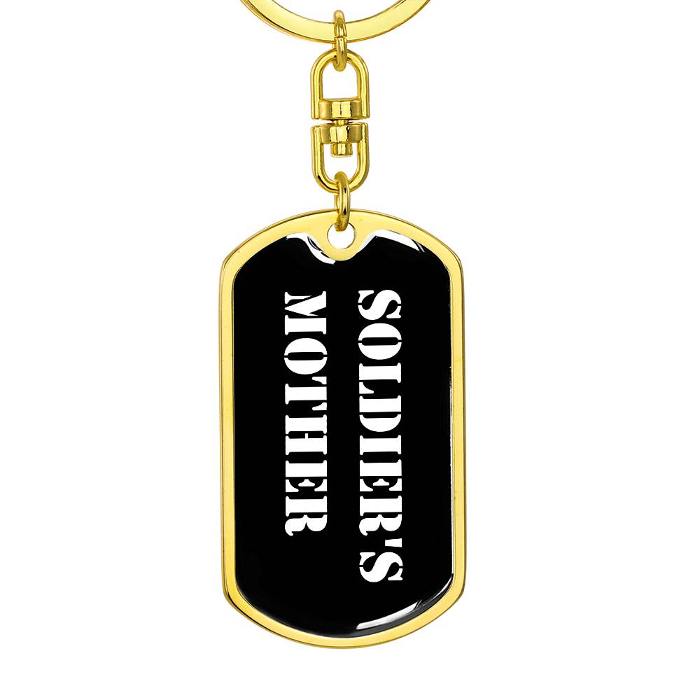 Soldier's Mother v3 - Luxury Dog Tag Keychain