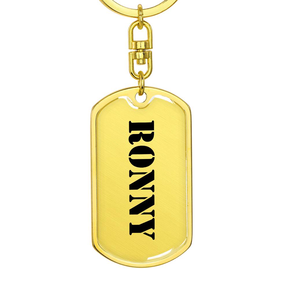 Ronny - Luxury Dog Tag Keychain