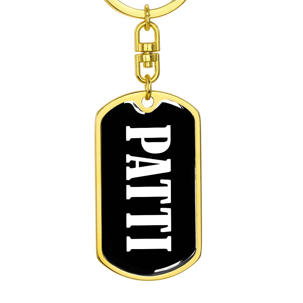 Patti v03 - Luxury Dog Tag Keychain