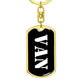 Van v2 - Luxury Dog Tag Keychain