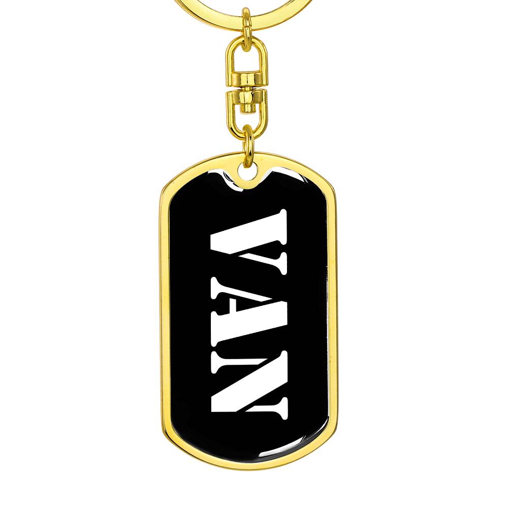 Van v2 - Luxury Dog Tag Keychain