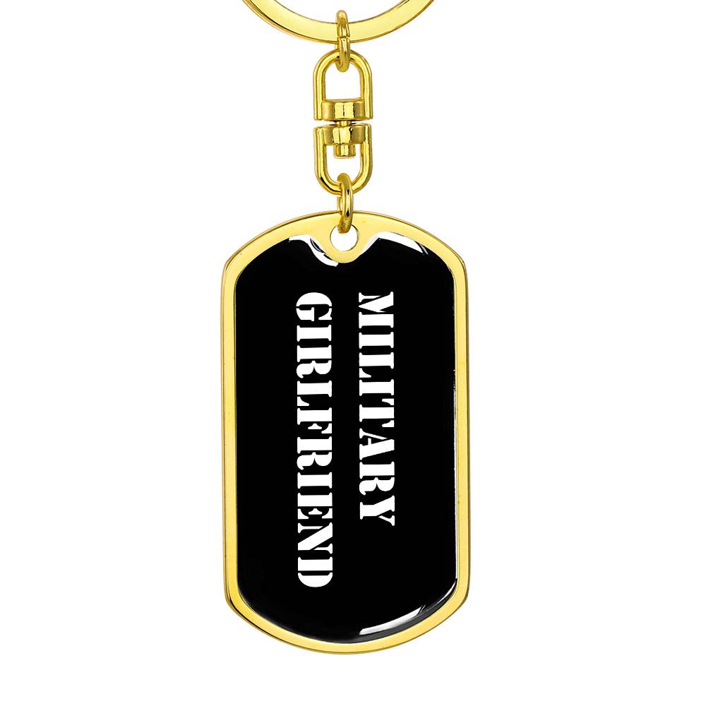 Military Girlfriend v3 - Luxury Dog Tag Keychain