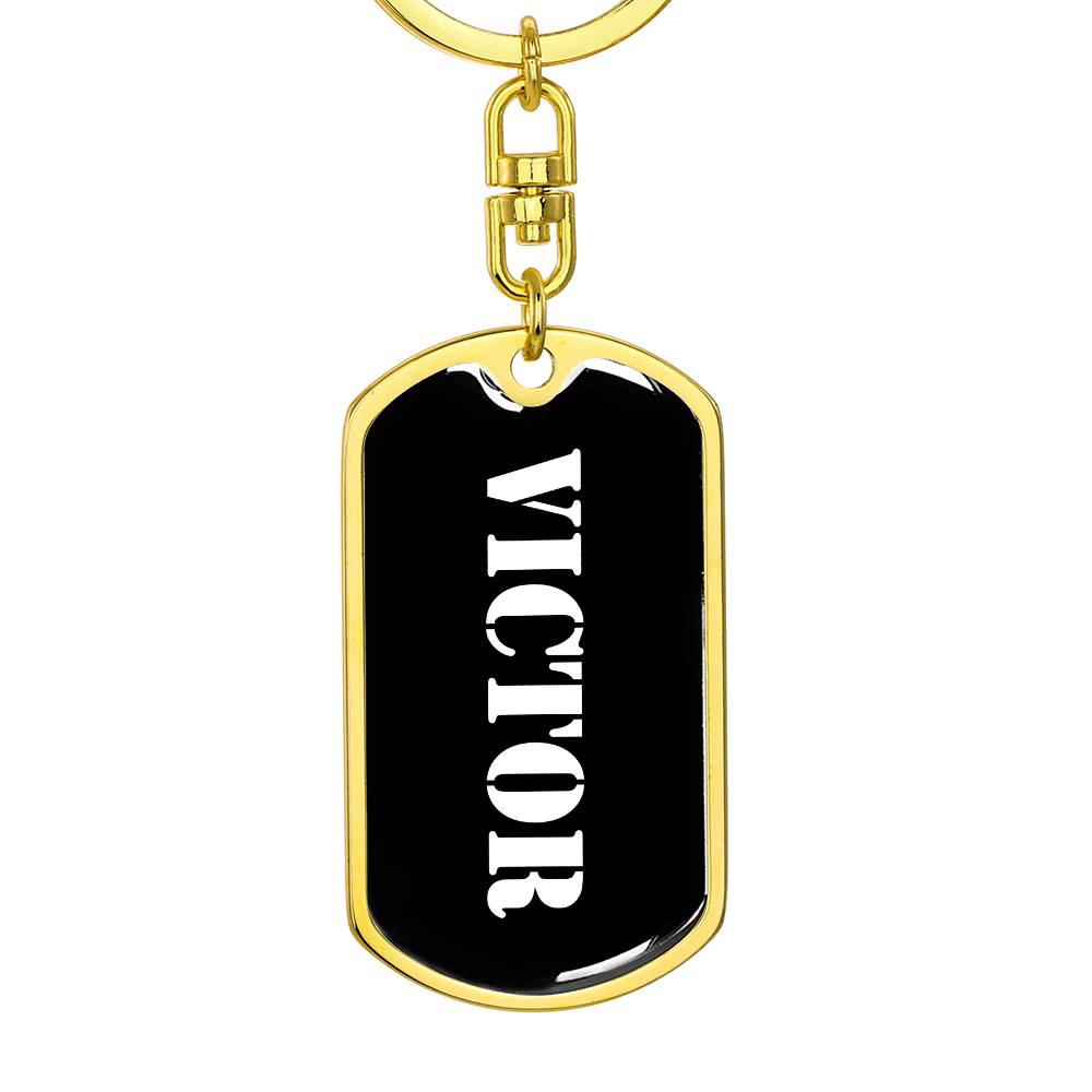 Victor v2 - Luxury Dog Tag Keychain