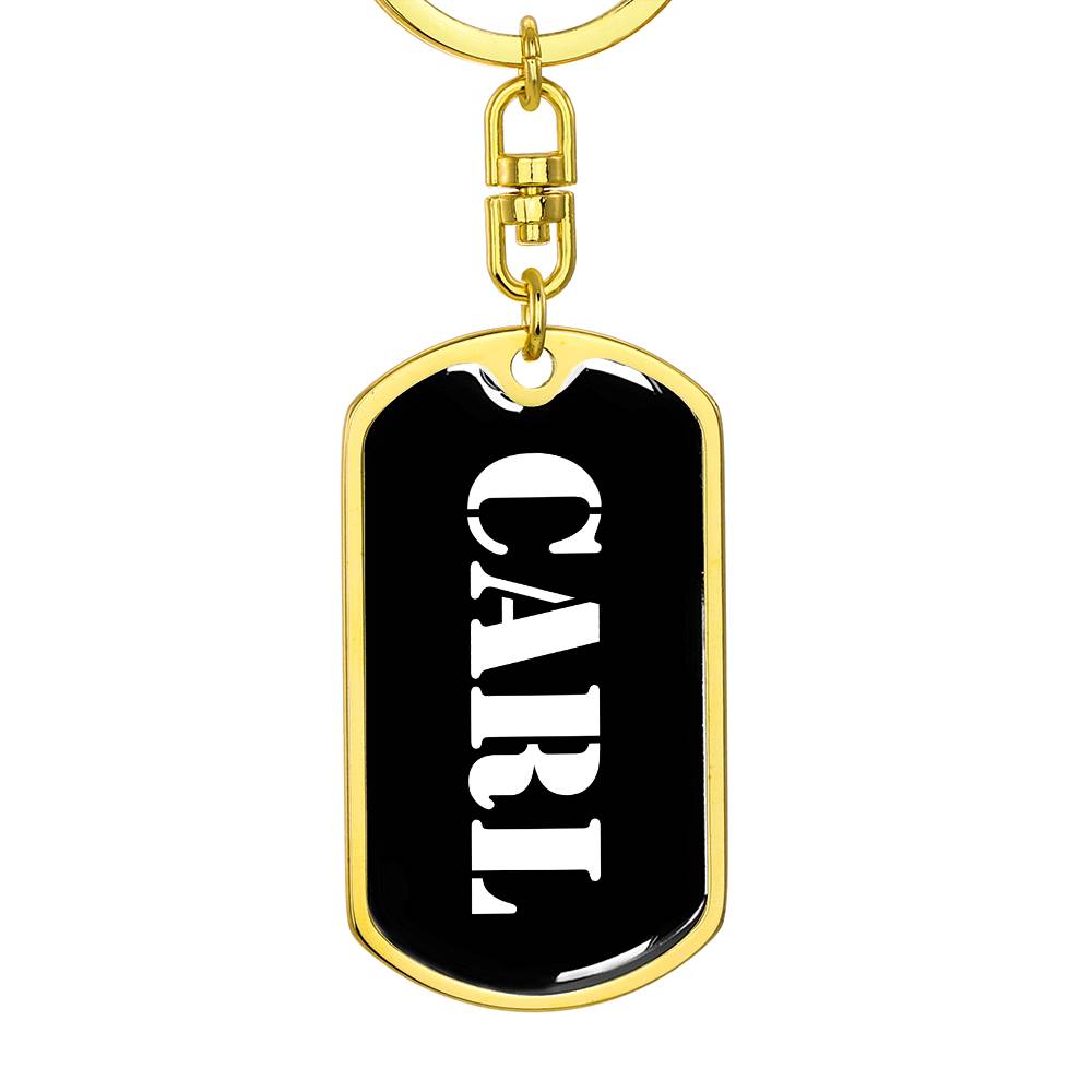 Carl v2 - Luxury Dog Tag Keychain