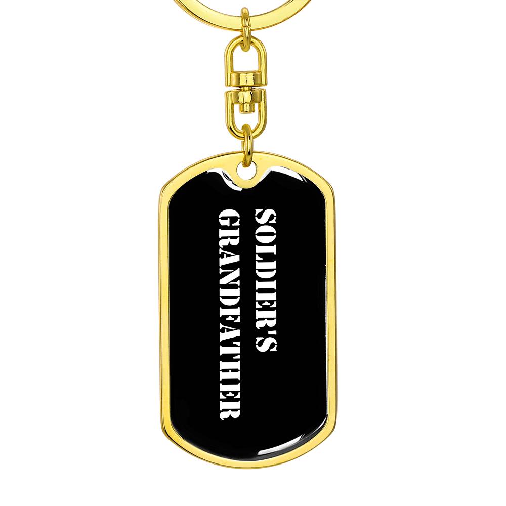 Soldier's Grandfather v3 - Luxury Dog Tag Keychain
