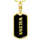Wilton v2 - Luxury Dog Tag Keychain