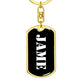 Jame v3 - Luxury Dog Tag Keychain