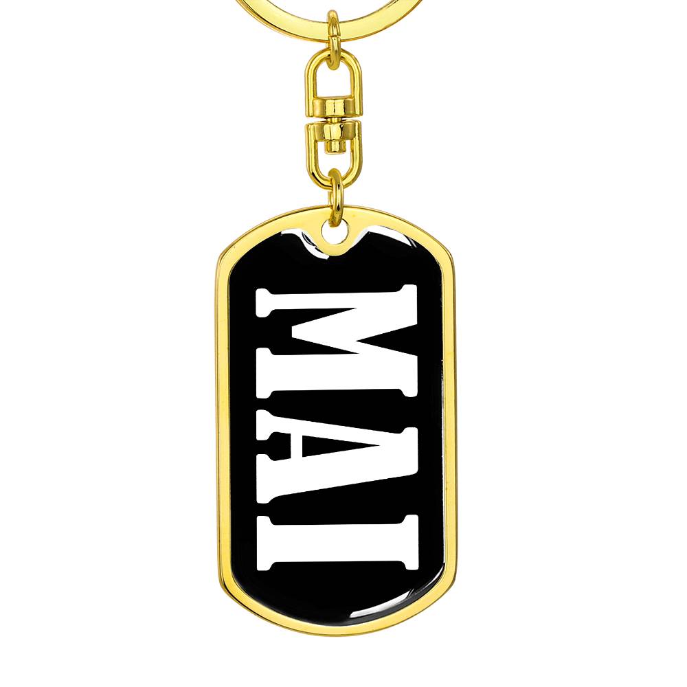 Mai v03 - Luxury Dog Tag Keychain