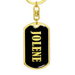 Jolene v02 - Luxury Dog Tag Keychain