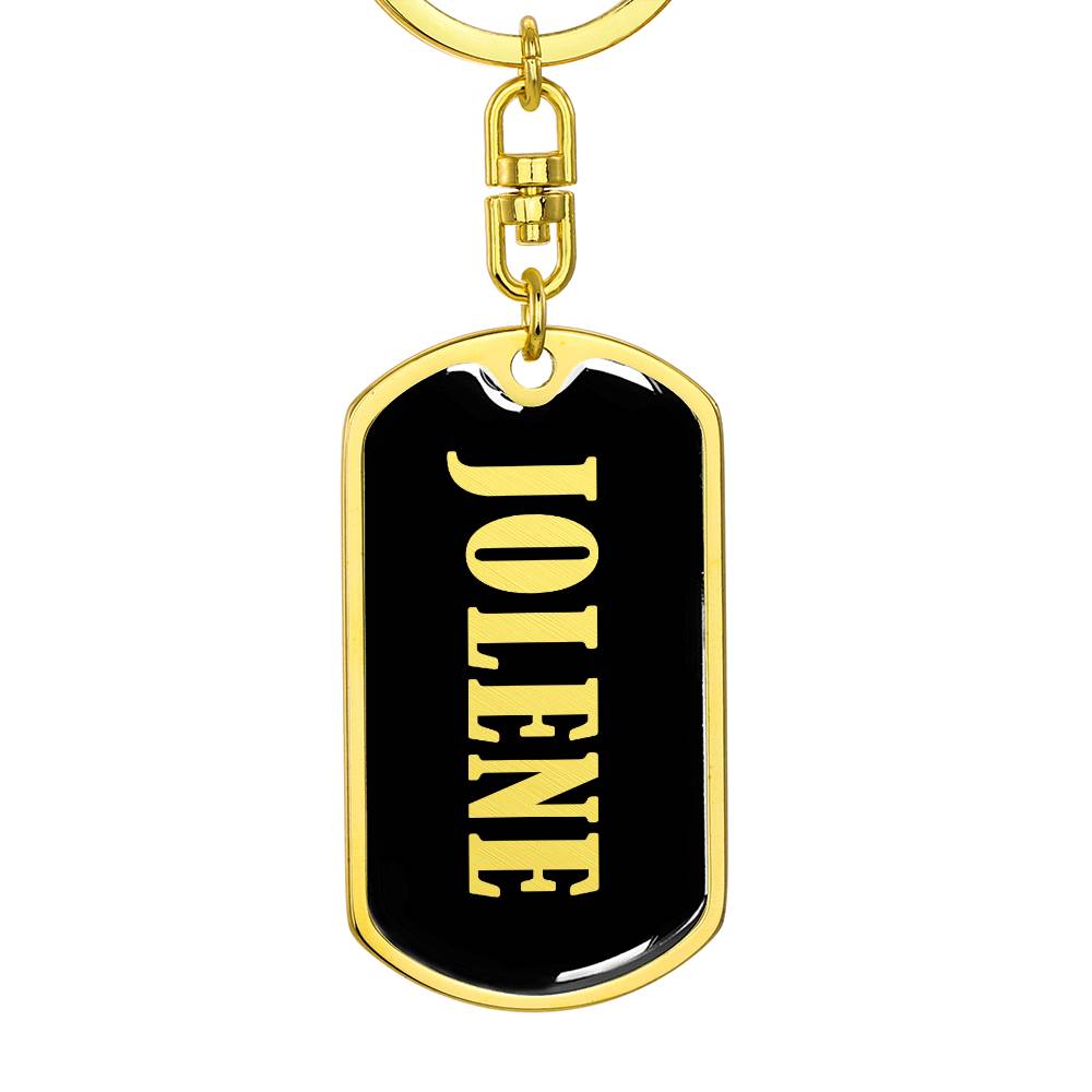 Jolene v02 - Luxury Dog Tag Keychain