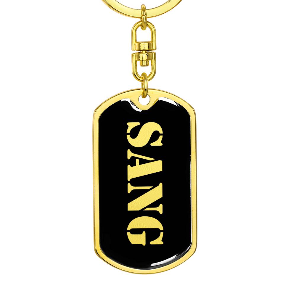 Sang v2 - Luxury Dog Tag Keychain