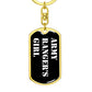 Army Ranger's Girl v3 - Luxury Dog Tag Keychain