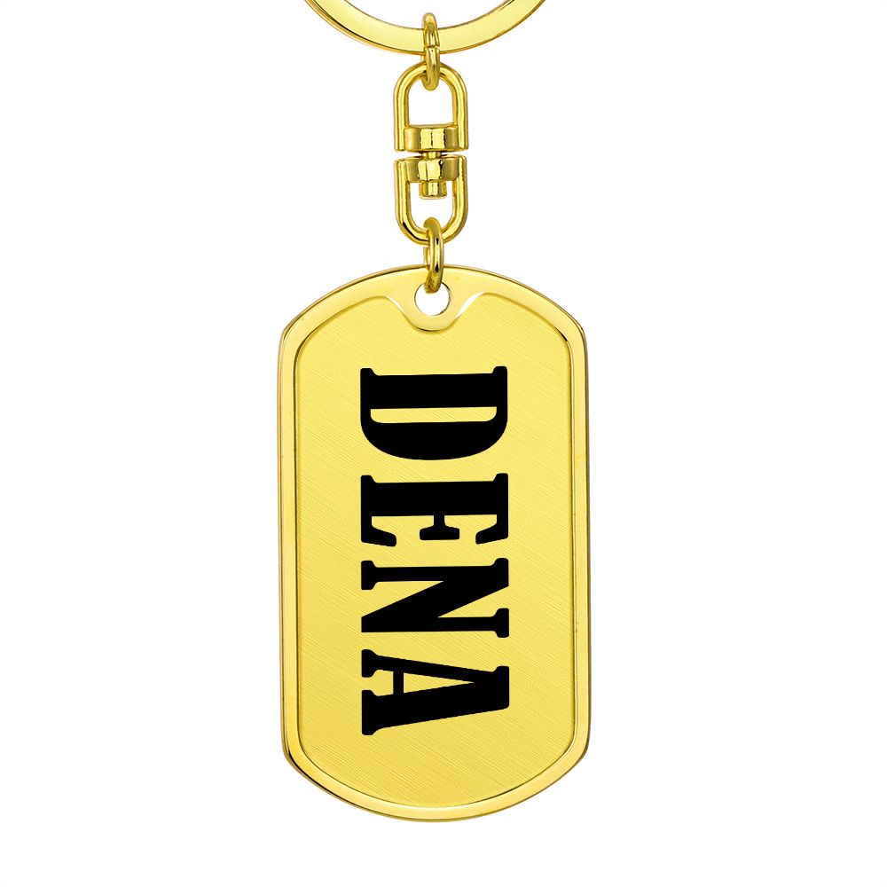Dena v01 - Luxury Dog Tag Keychain