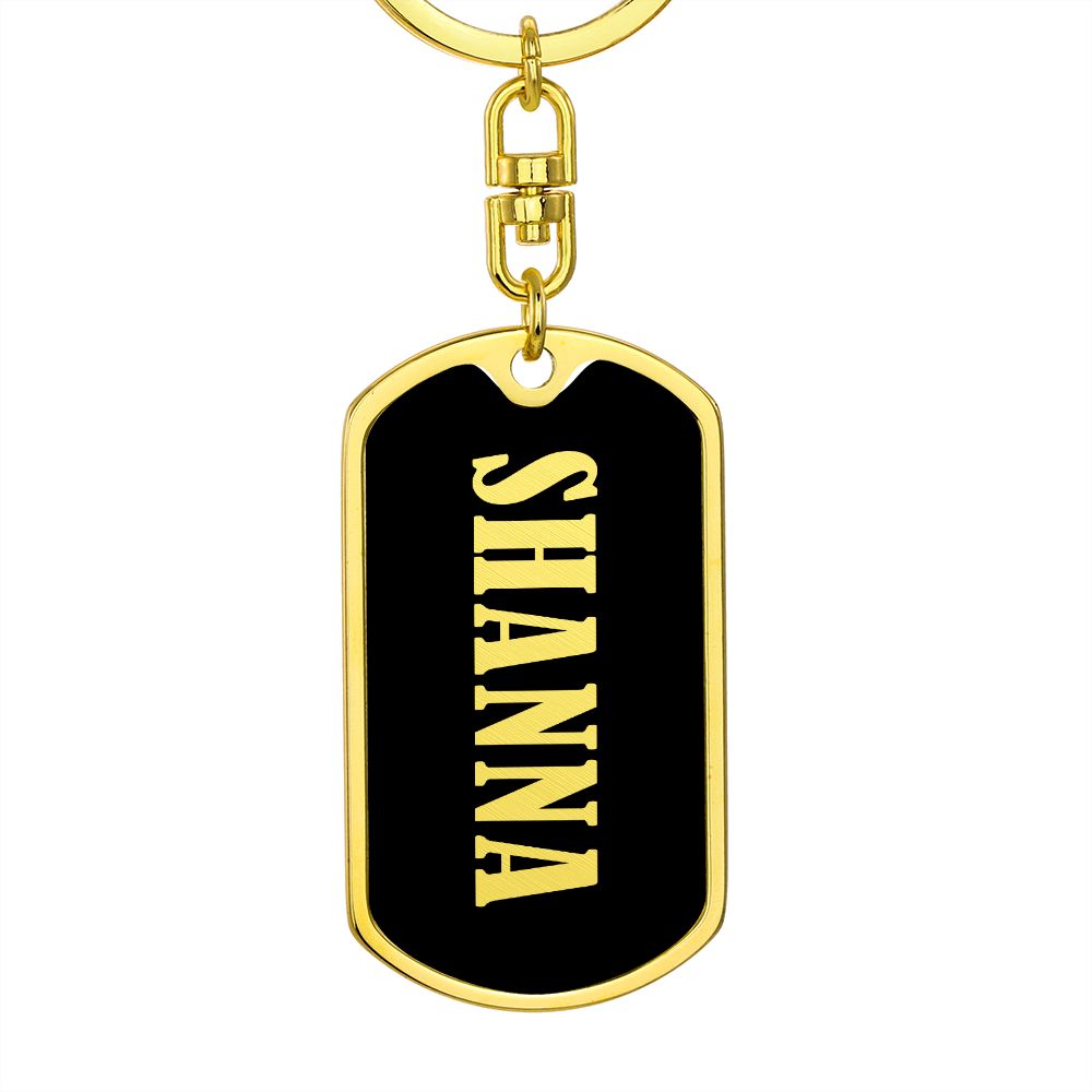 Shanna v02 - Luxury Dog Tag Keychain