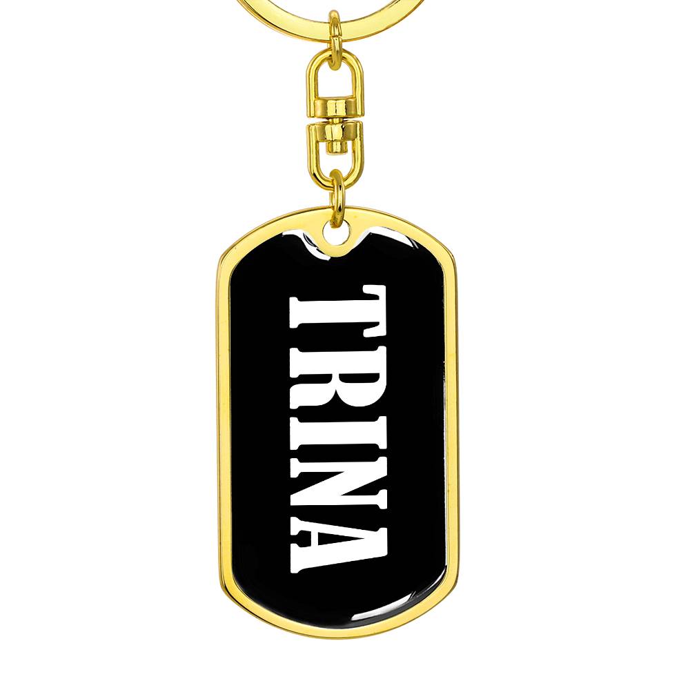 Trina v03 - Luxury Dog Tag Keychain