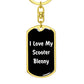 Love My Scooter Blenny v3 - Luxury Dog Tag Keychain
