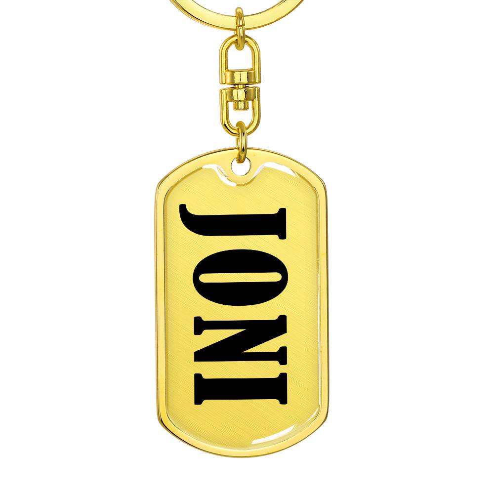 Joni v01 - Luxury Dog Tag Keychain