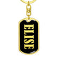Elise v02 - Luxury Dog Tag Keychain
