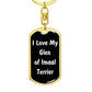 Love My Glen of Imaal Terrier v6 - Luxury Dog Tag Keychain