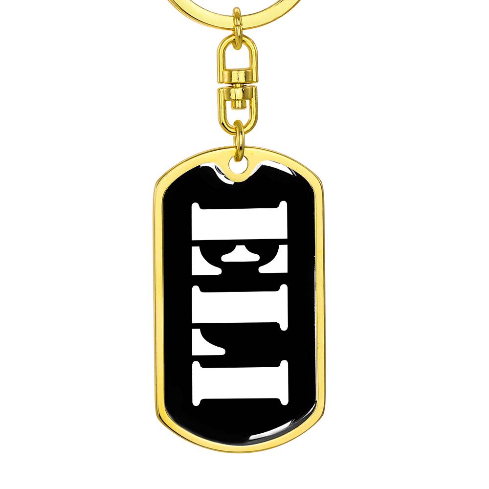 Eli v2 - Luxury Dog Tag Keychain
