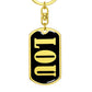 Lou v02 - Luxury Dog Tag Keychain