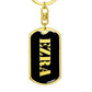 Ezra v2 - Luxury Dog Tag Keychain