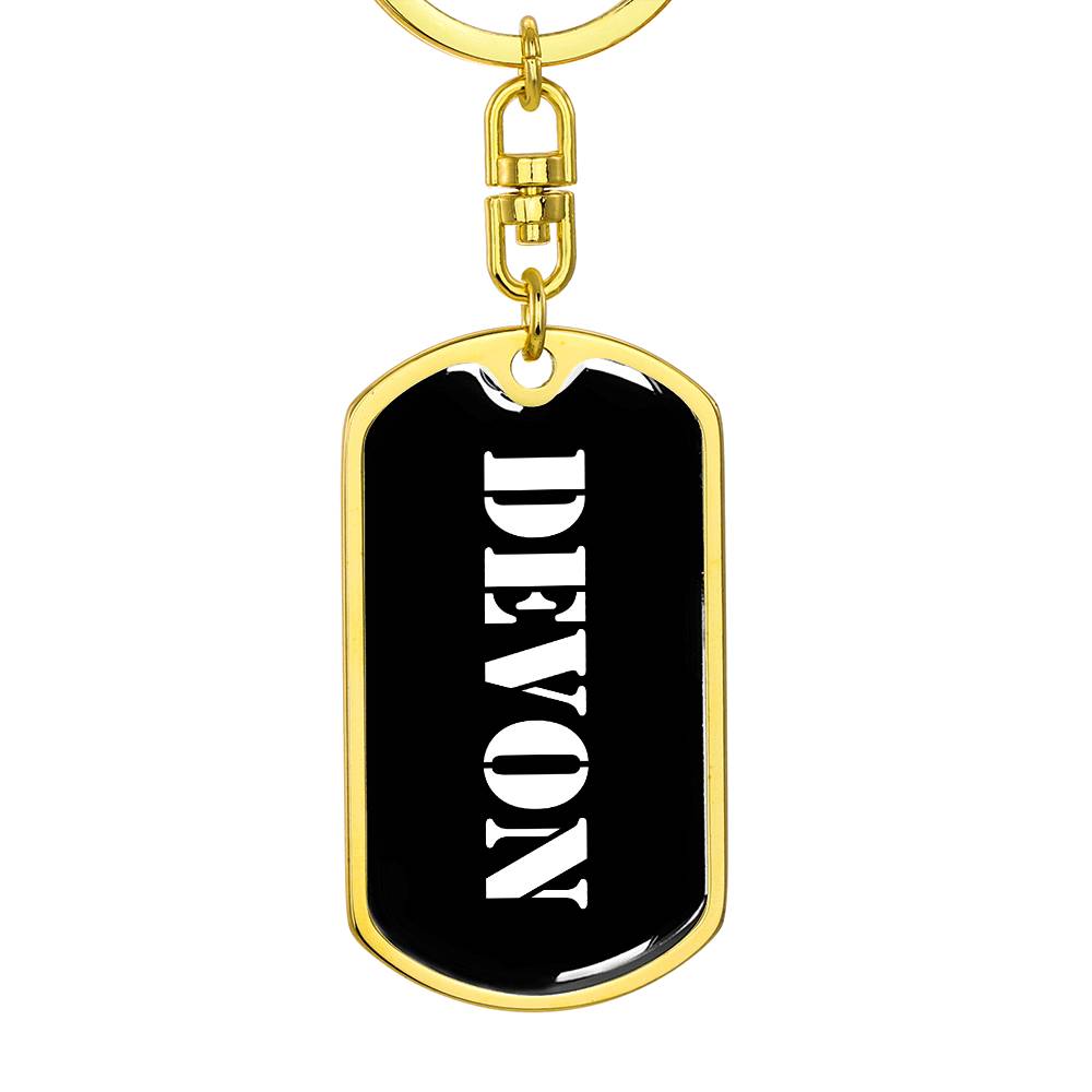 Devon v2 - Luxury Dog Tag Keychain