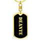 Deante v2 - Luxury Dog Tag Keychain
