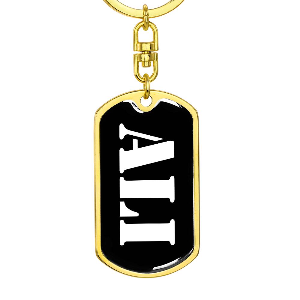 Ali v2 - Luxury Dog Tag Keychain