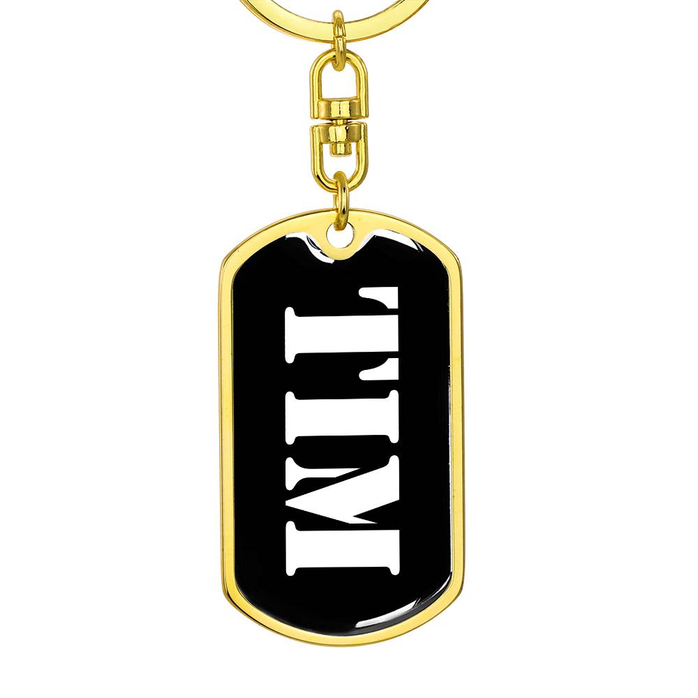Tim v2 - Luxury Dog Tag Keychain