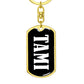Tami v03 - Luxury Dog Tag Keychain