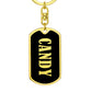 Candy v02 - Luxury Dog Tag Keychain