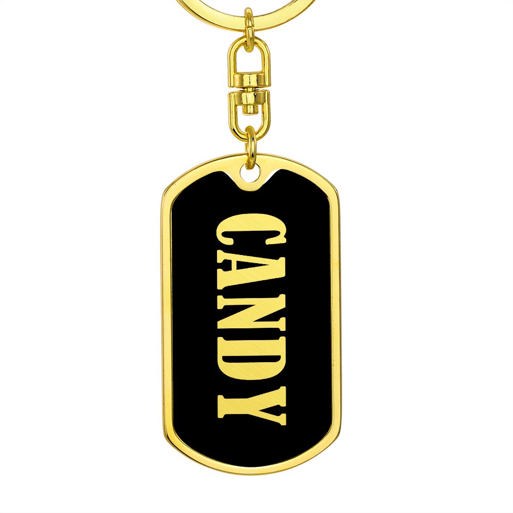 Candy v02 - Luxury Dog Tag Keychain