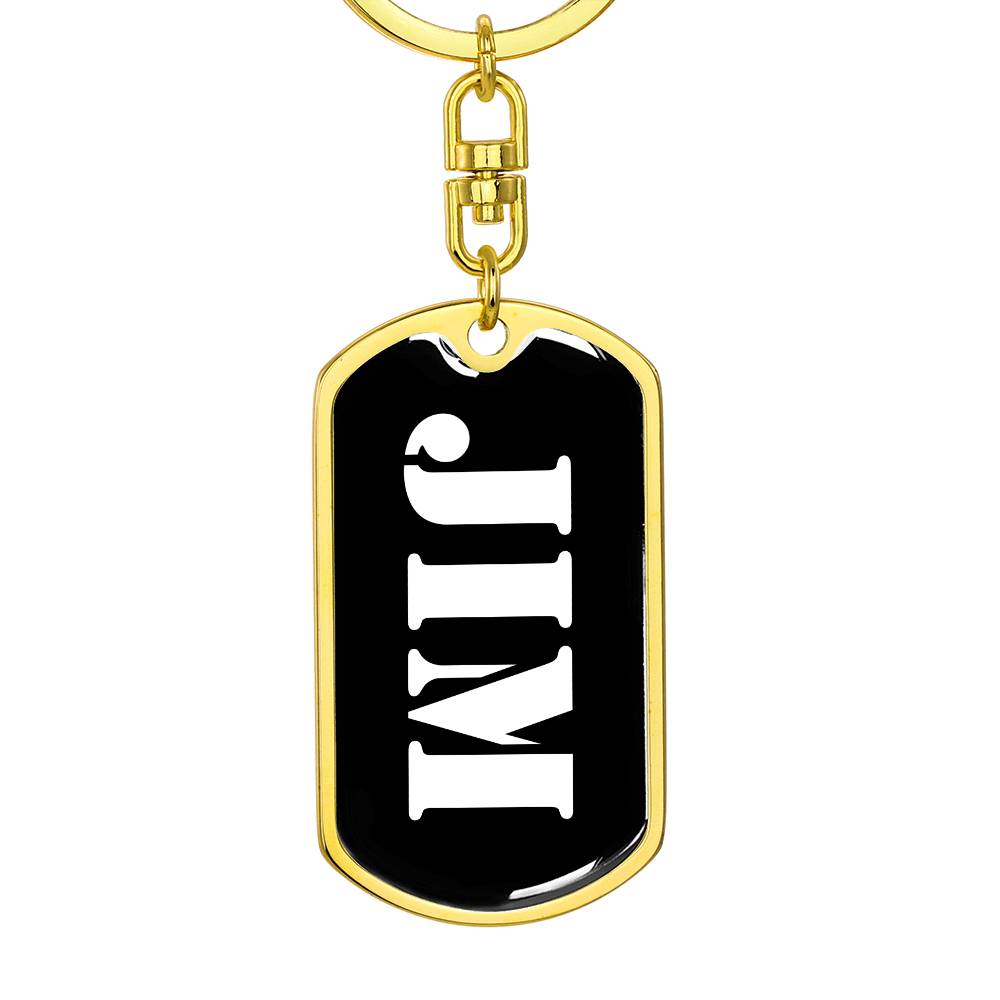 Jim v2 - Luxury Dog Tag Keychain