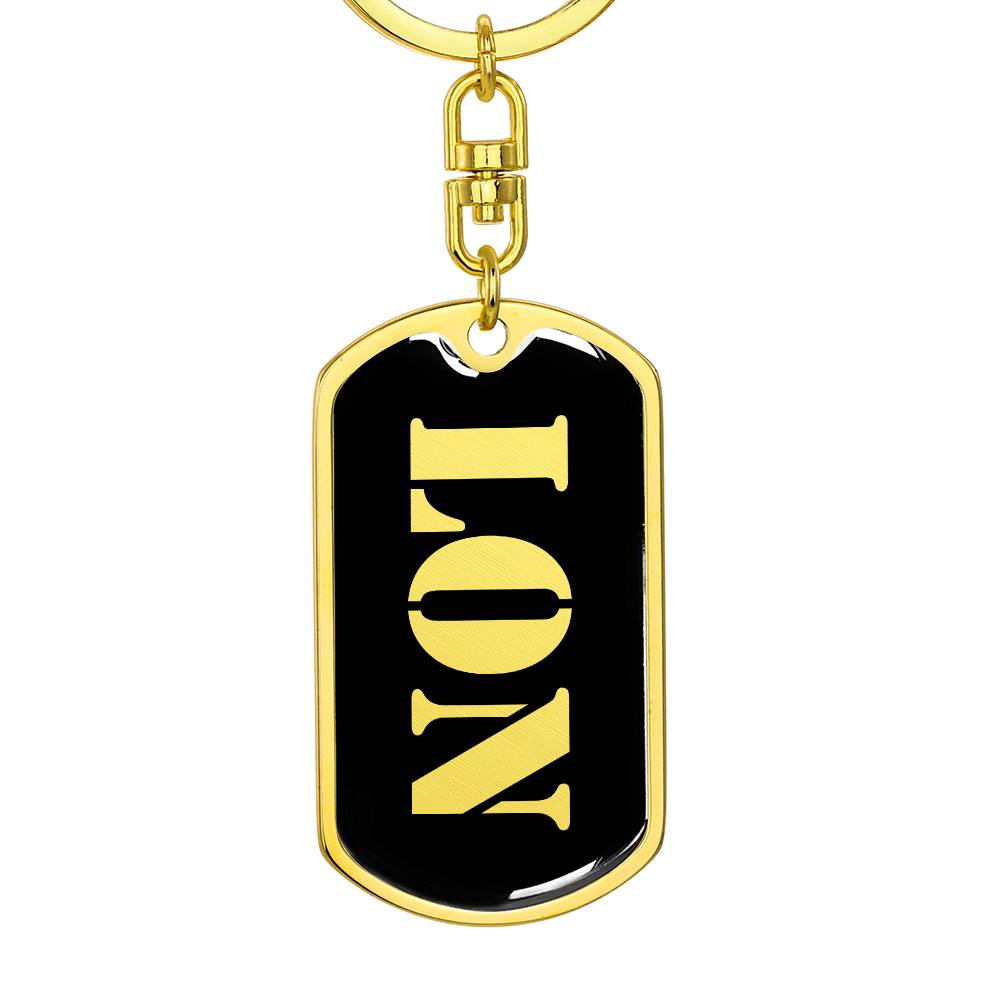 Lon v2 - Luxury Dog Tag Keychain