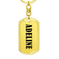 Adeline v01 - Luxury Dog Tag Keychain