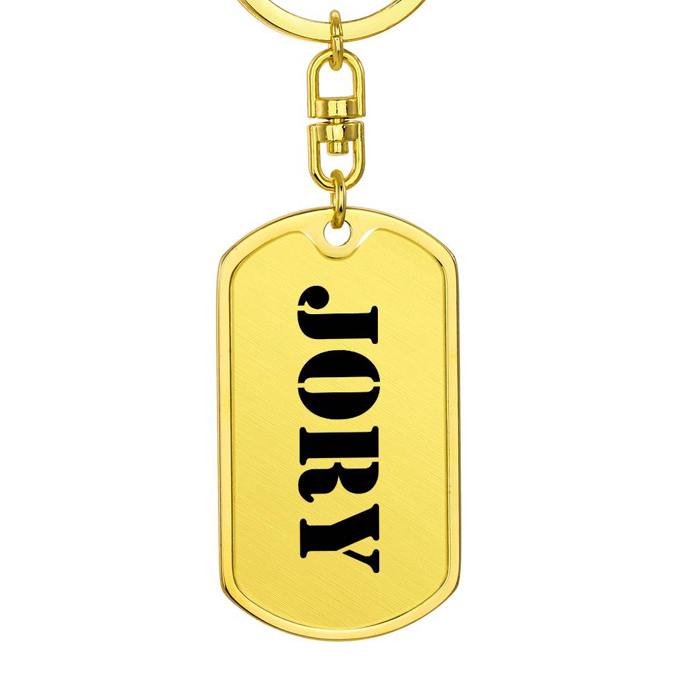 Jory - Luxury Dog Tag Keychain