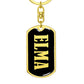 Elma v02 - Luxury Dog Tag Keychain