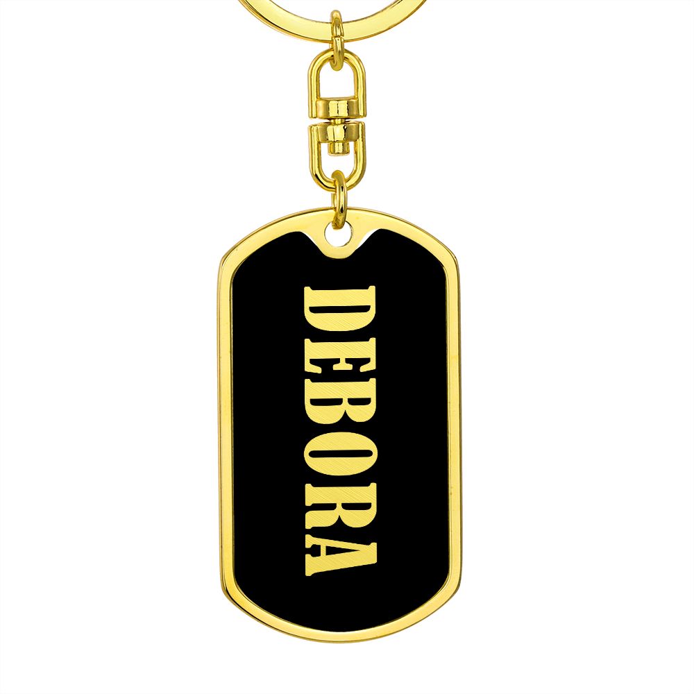 Debora v02 - Luxury Dog Tag Keychain