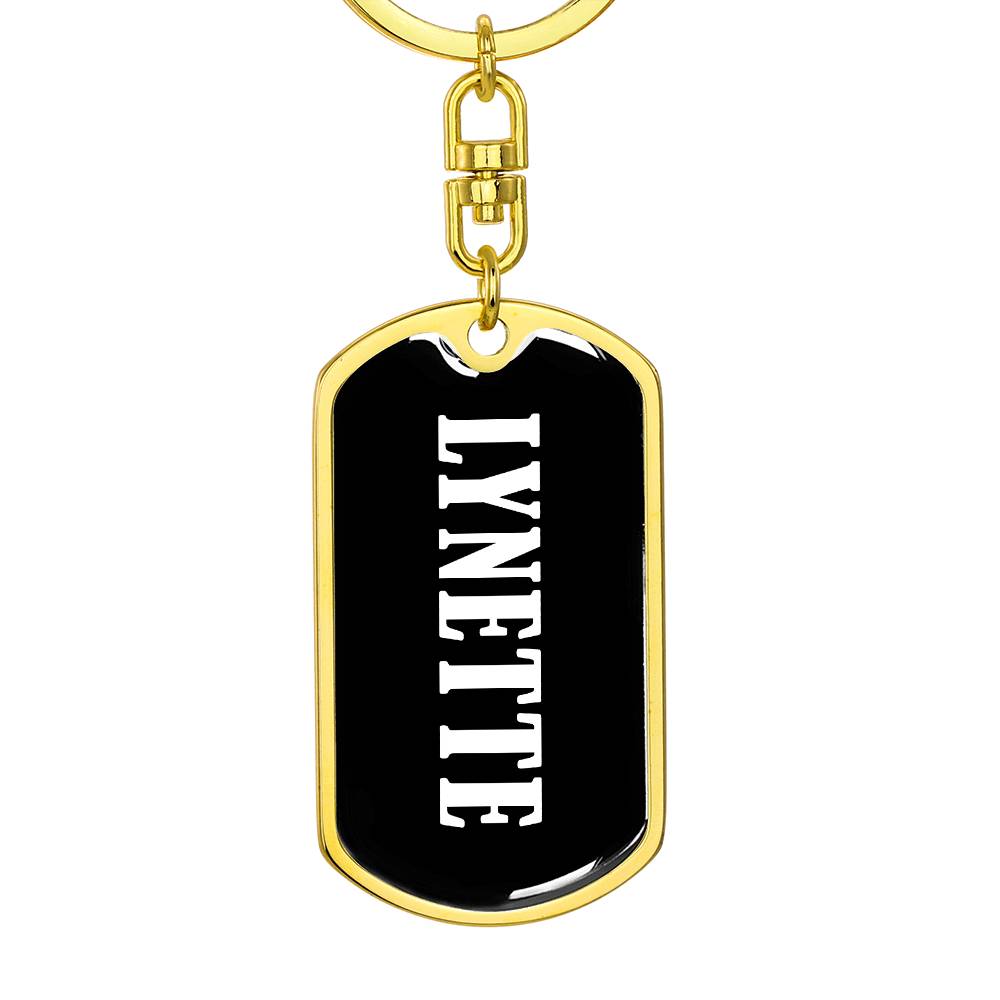 Lynette v03 - Luxury Dog Tag Keychain
